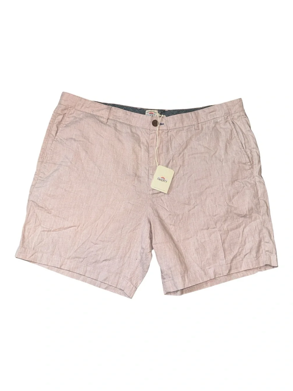 Faherty Brand Pink Linen Blend Shorts Men's Size 40 NWT original 128
